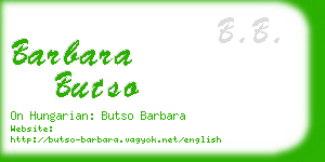 barbara butso business card